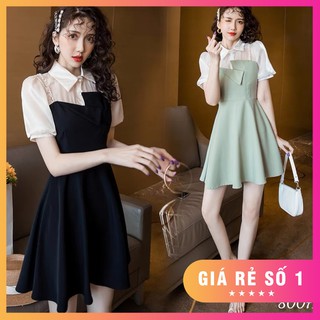 Đầm xòe phối màu siêu xinh đủ size s,m,l,xl,xxl - 80071