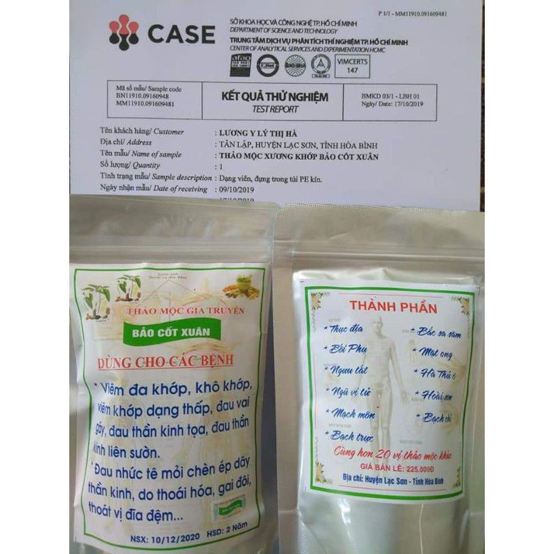XƯƠNG KHỚP THẢO MỘC .BẢO CỐT XUÂN