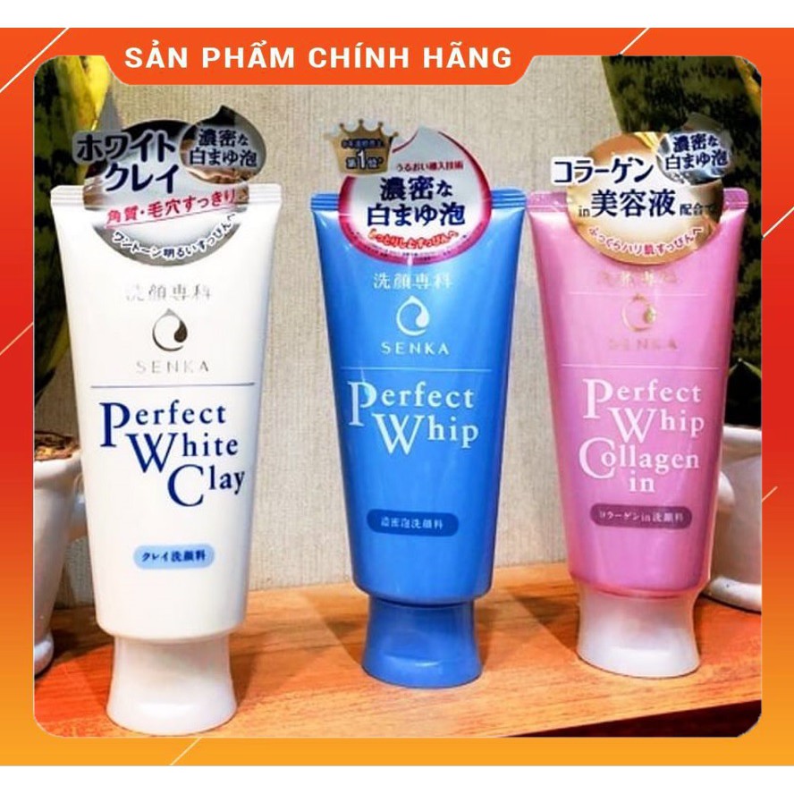 [Chuẩn Auth]Sữa rửa mặt tạo bọt chiết xuất tơ tằm trắng Senka Perfect Whip