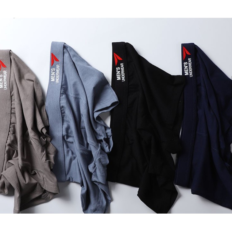[Hộp 4] Quần sịp đùi nam cao cấp cotton MEN Quần xì lót boxer nâng mông kháng khuẩn DOLOTDAY