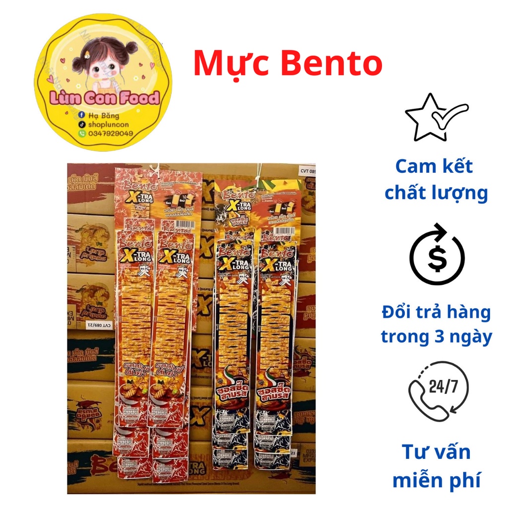 MỰC BENTO THÁI LAN - ĂN VẶT TUỔI THƠ - Lùn Con Food