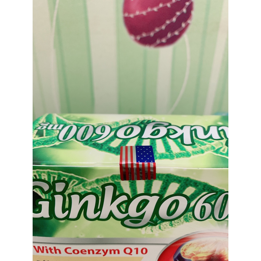 Viên uống GINKGO 600 giúp bổ não,tăng cường trí nhớ