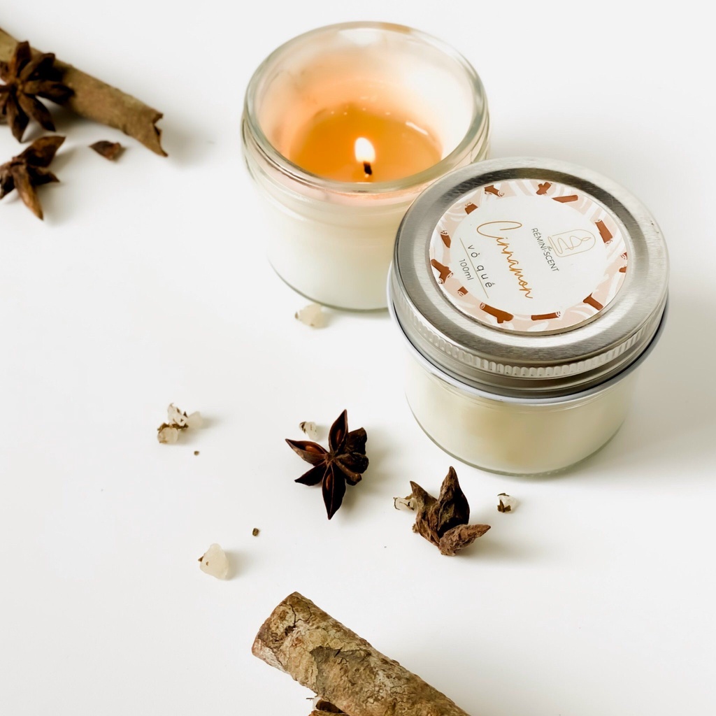 Nến Thơm Organic hương Vỏ Quế 100ml