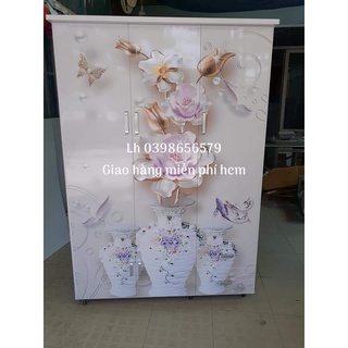 Tủ quần áo nhựa đài loan 3 cánh in 3d freeship hcm_ bd