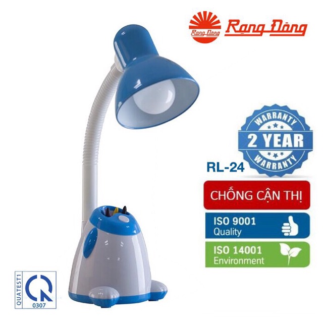 [CHÍNH HÃNG] Đèn bàn bảo vệ mắt Rạng Đông kèm bóng LED cao cấp 5W RL-24