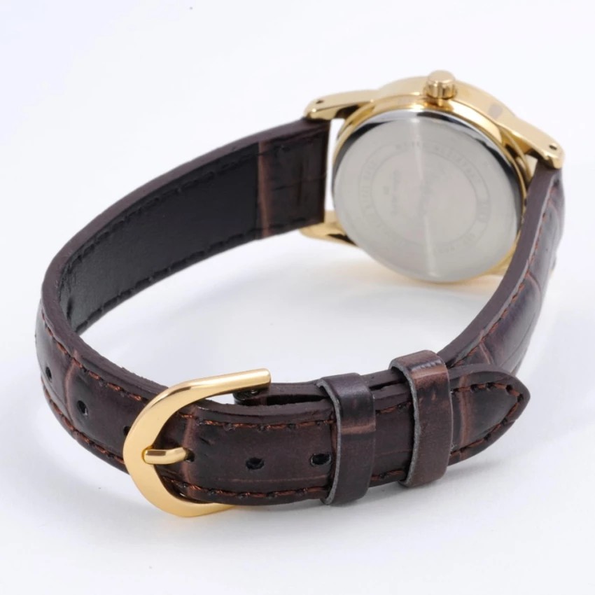 Đồng hồ nữ dây da Casio chính hãng Anh Khuê LTP-V001GL-9BUDF