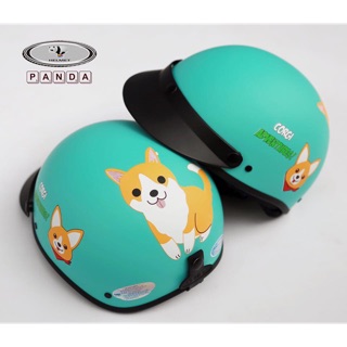 Combo nón Corgi 1/2 kèm kính phi công