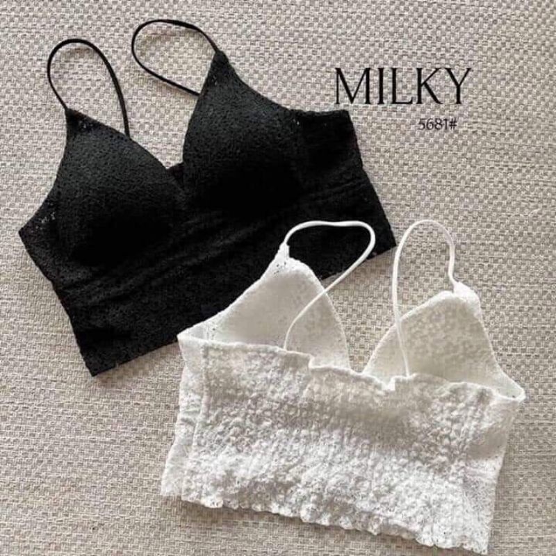 Áo bra 2 dây ren hoa cúc hàng QC