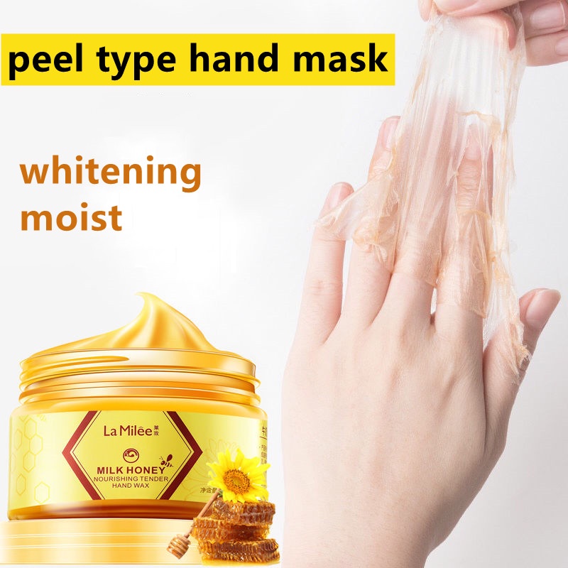 Sáp dưỡng da tay dạng lột thành phần sữa ong chúa làm trắng da tẩy tế bào chết 110g