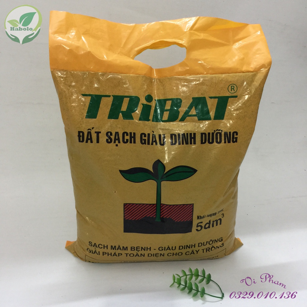 Đất trồng cây - Đất sạch trộn lẫn phân hưu cơ trồng cây đa dụng - bao 5dm3 (2kg)