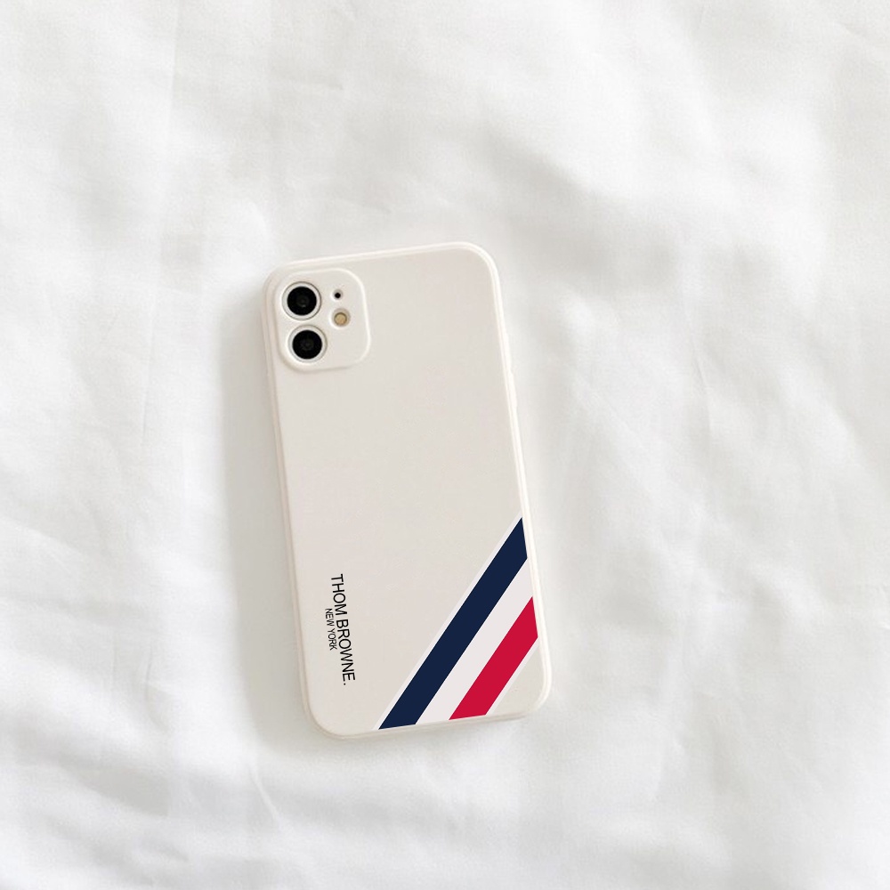 Ốp Lưng Iphone Hình Tho.m B.rowne Trắng, Cạnh Vuông, BVC IP6/6s/7/8/7plus/8plus/x/xsmax/12/prm/ip13/promax- Onoff