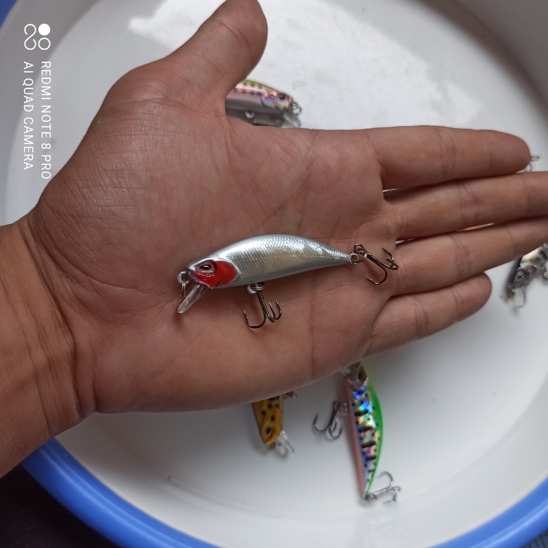 Mồi giả câu lure cá chày suối cá mương Mi 50SS minnow 5cm/5gr