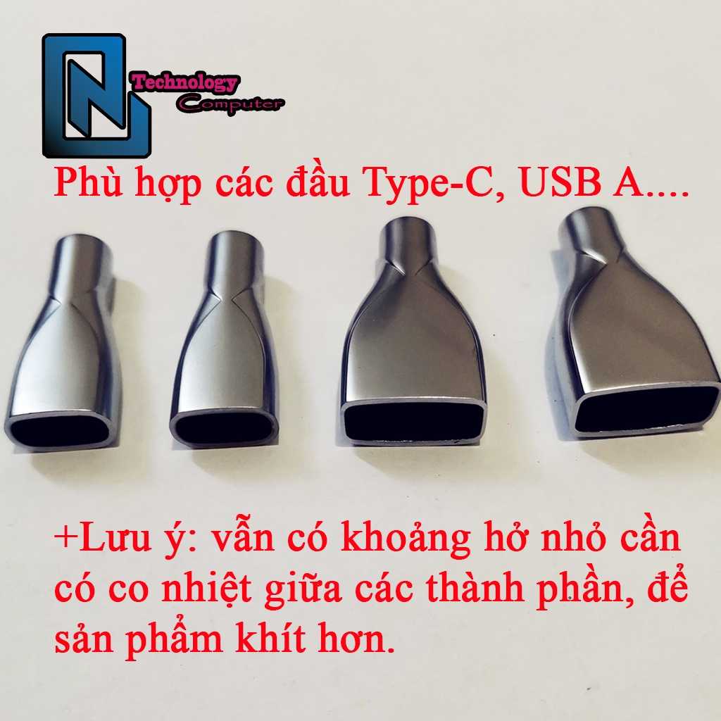 Bộ Vỏ Bọc Đầu USB Type c Mini Micro USB Và Các Chuẩn Chẩn Khác Dùng Để Trang Trí Cáp Sạc Dữ Liệu