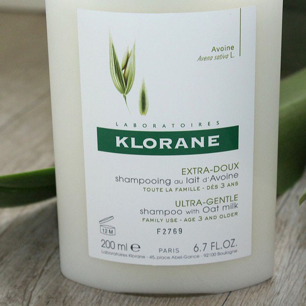 Klorane Extra Doux - Dầu Gội Với Sữa Yến Mạch Nhẹ Dịu Cho Cả Gia Đình 400ml