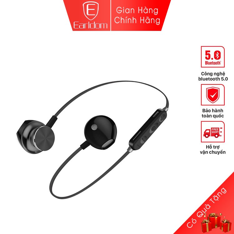 Tai nghe bluetooth đeo cổ chính hãng Earldom BH31 có khe cắm thẻ nhớ SD thiết kế nhỏ gọn thời trang