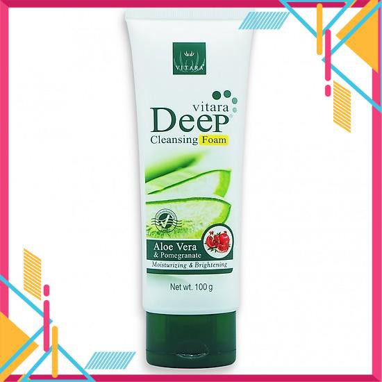 [Freeship] Hot sữa dưỡng mặt dạng bọt Vitara DEEP Cleansing Foam