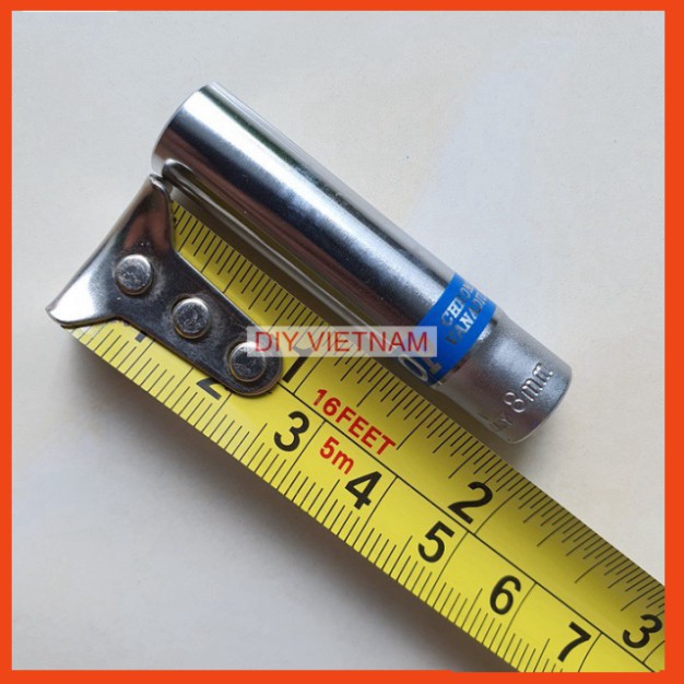 Tuýp mở bulong 1/4 inch thân dài hãng TOP (Khẩu vặn ốc 1/4 inch dài), khẩu ¼ top