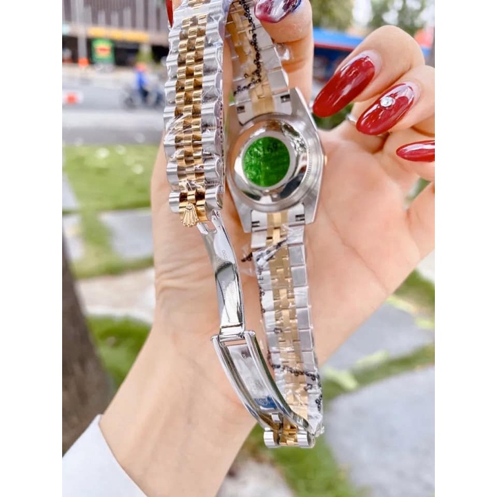 Đồng hồ Nam Rolex máy nhật mặt cafe đơ mi 38mm dòng cơ Automatic