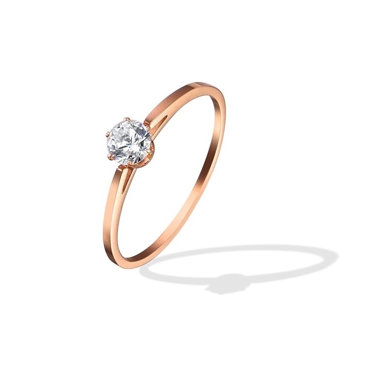 Nhẫn nữ TITAN NGUYÊN CHẤT KHÔNG GỈ thiết kế đơn giản phong cách ins hàn quốc