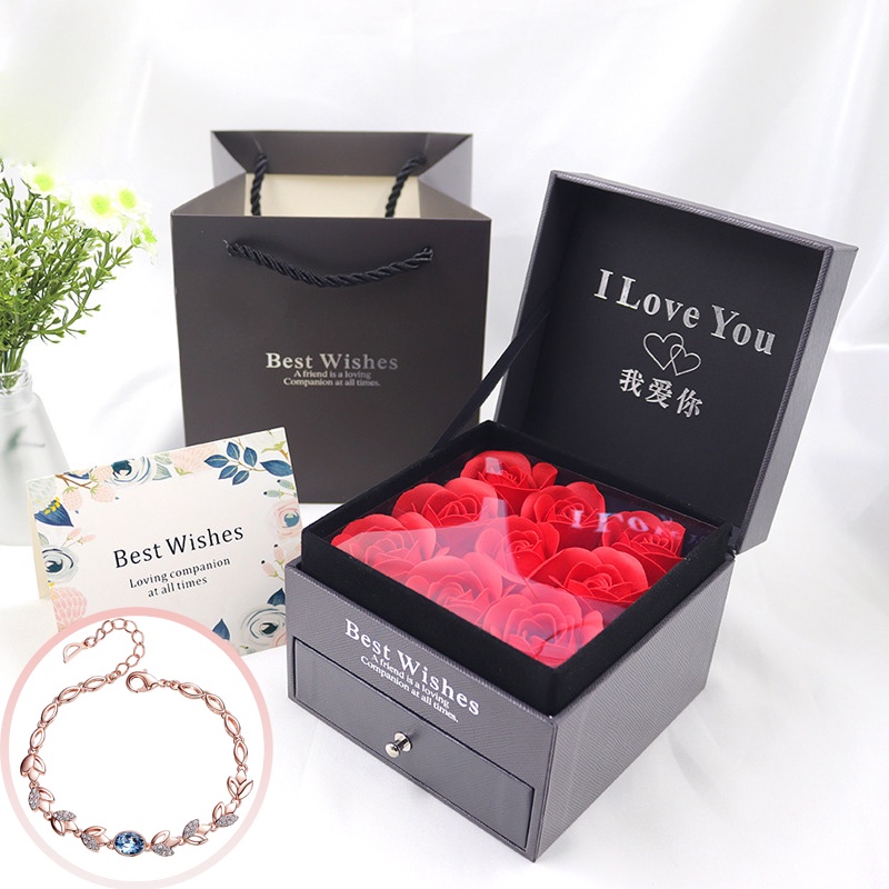 Lắc Tay Đá Nữ Cao Cấp mẫu Pha Lê Swarovski - Vòng Tay Đá mẫu tự thiết kế của M.Lady Jewelry