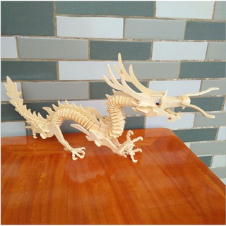 Đồ Chơi Lắp Ráp Gỗ 3D Mô Hình Rồng Dragon