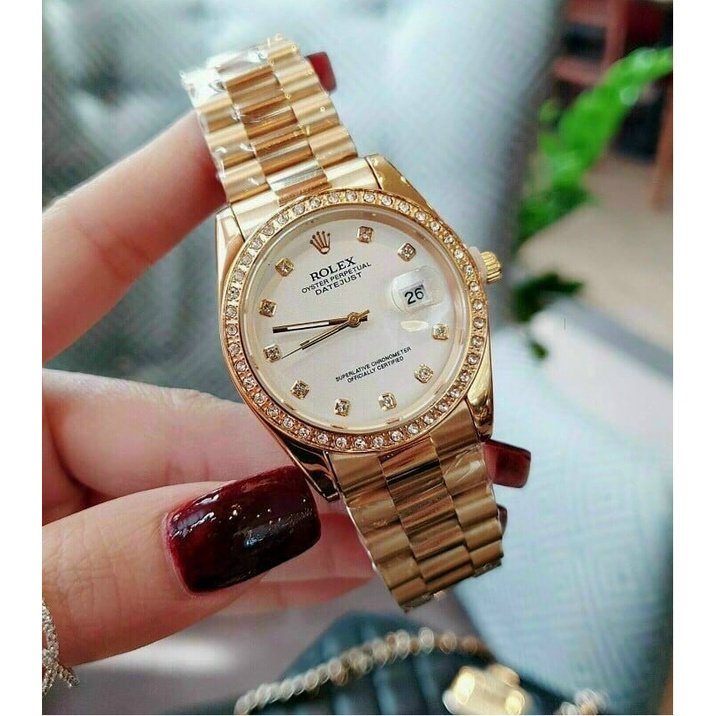 Đồng hồ nam Rolex - Viền đá kim cương cực đẹp, cực sang trọng, quý phái