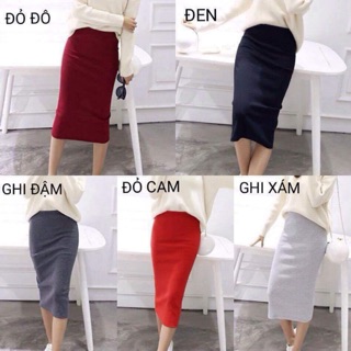 Chân Váy Len Bút Chì