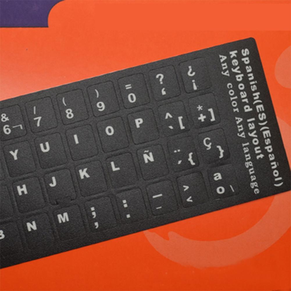 Miếng Dán Bàn Phím Chuẩn Màu Trắng/Đen Choose /Arabic/English/French W4U3