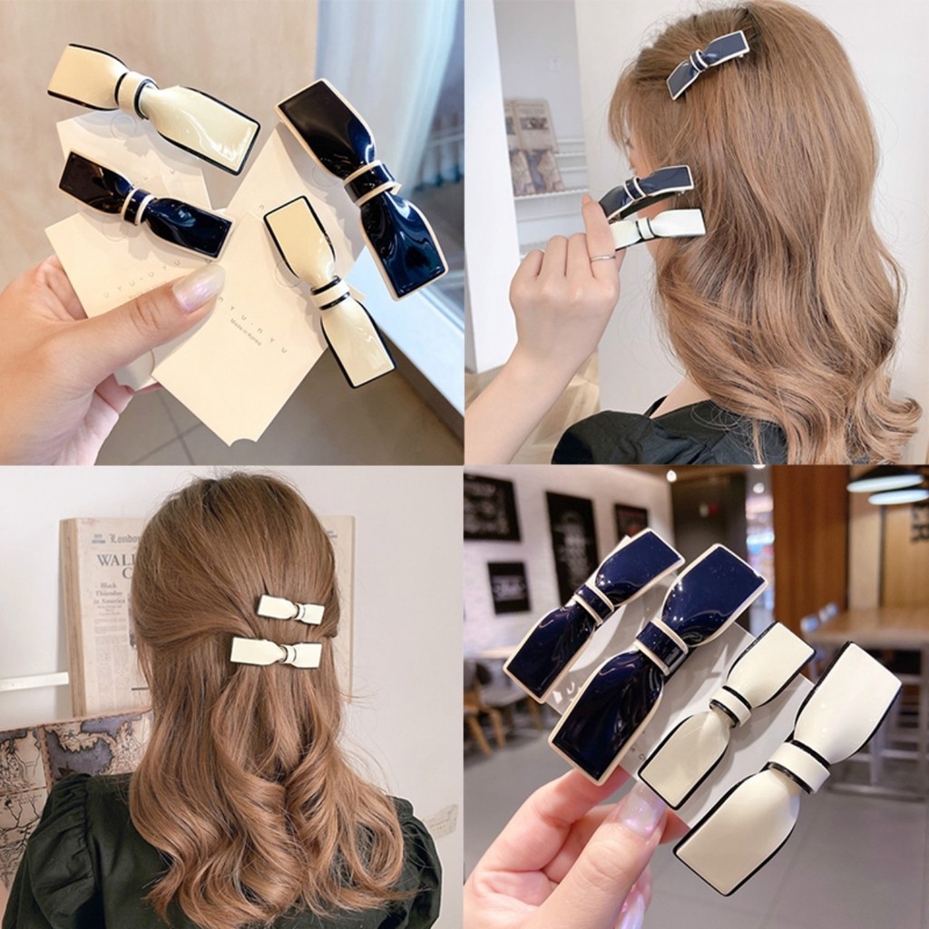 Kẹp bấu tóc nơ nhiều kiểu sang trọng TÍM STORE phụ kiện thời trang hàn quốc