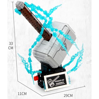 Lego lắp ghép búa Thor