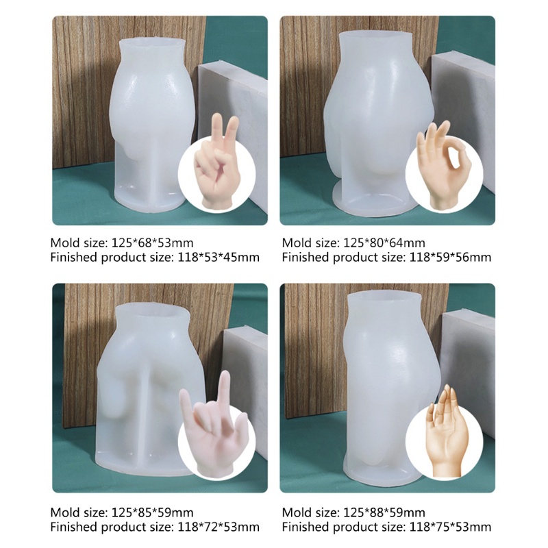 Khuôn silicone tạo hình làm đèn cầy DIY
