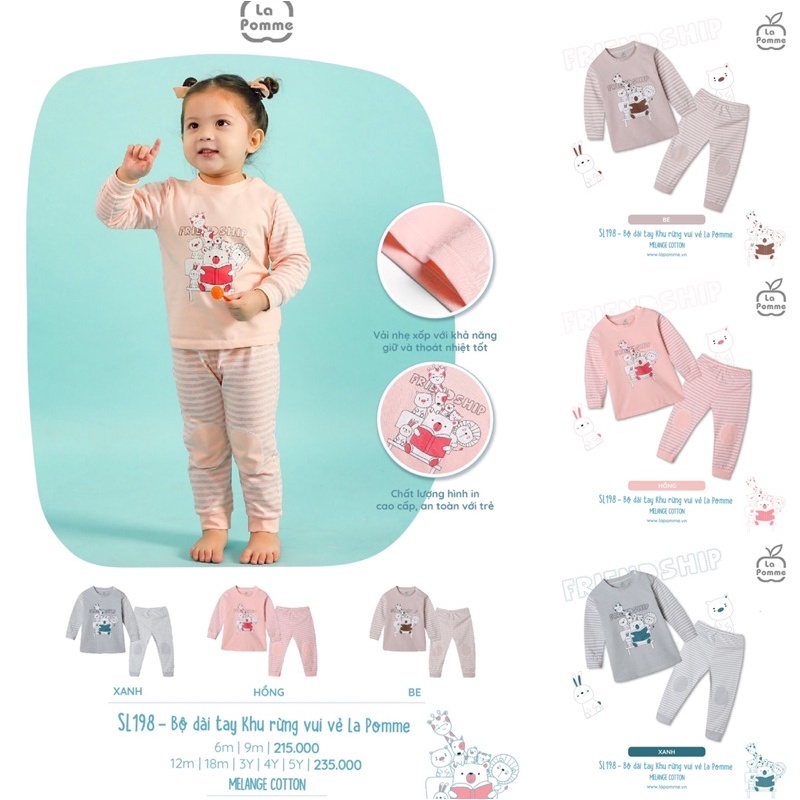 La Pomme Bộ dài tay khu rừng vui vẻ La pomme SS2021