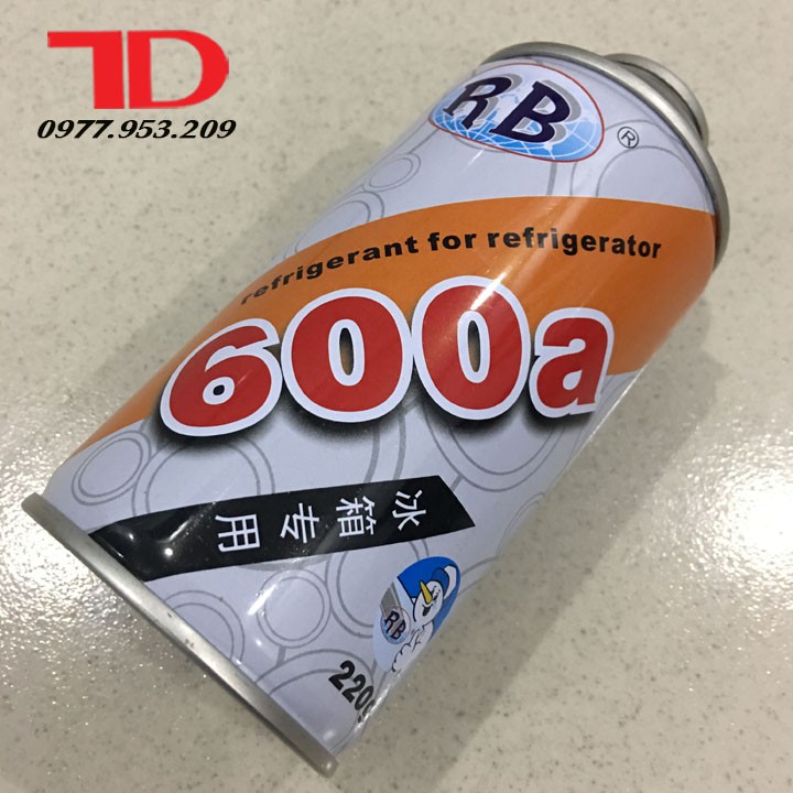 Gas lon Tủ Lạnh R600A 220g Loại Tốt