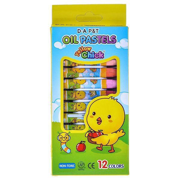 Sáp dầu Dooly Hộp giấy, Sáp Con gà, Dooly Oil Pastel - 12 màu