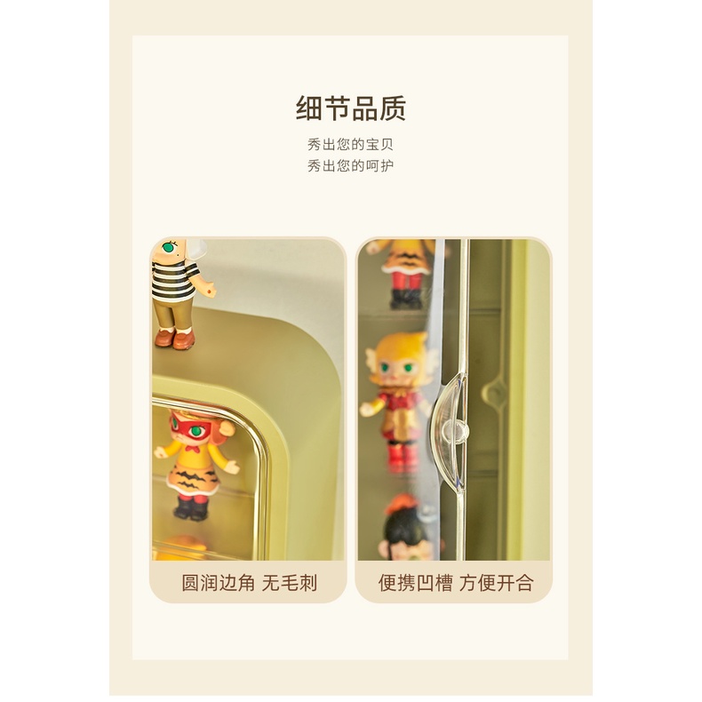 Hộp Trưng Bày Trưng Bày Gắn Tường Phong Cách Mới Bằng Acrylic Trong Suốt Trưng Bày Pop Mart