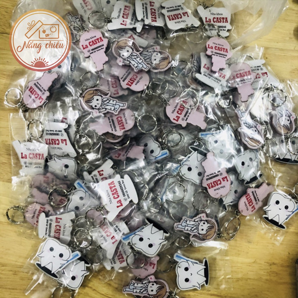 Móc khóa cắt theo yêu cầu