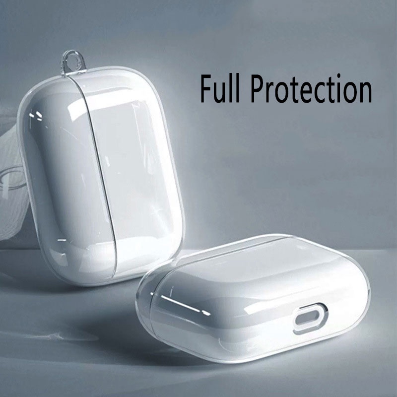 Vỏ Bảo Vệ Hộp Sạc Tai Nghe Airpods 1 2 3 Pro Bằng TPU Trong Suốt