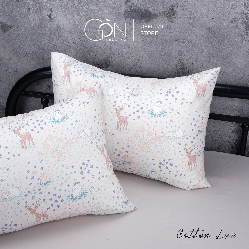 [Xả hàng - Nhiều màu] 01 Vỏ Gối Nằm Gòn Bedding Cotton Lụa/Lụa Modal Hàn Quốc 50x70 cm Họa Tiết | BigBuy360 - bigbuy360.vn