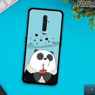(❤️ FREESHIP ĐƠN 50 000❤️) Ốp lưng kính OPPO RENO 2 RENO 2F in hình mèo, gấu dễ thương We bare bears Cute