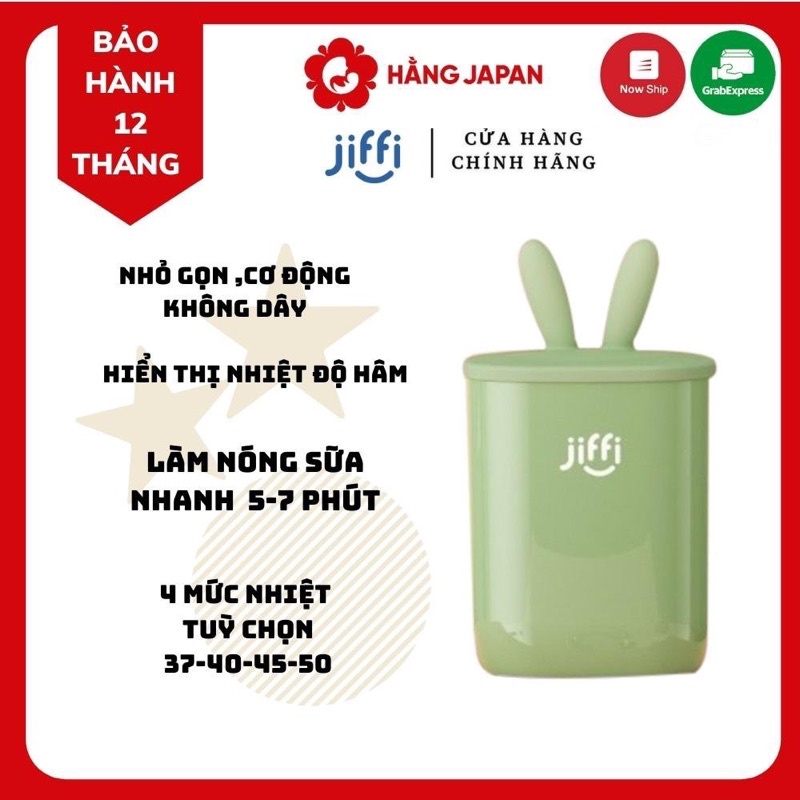 Máy hâm sữa cầm tay JIFFI 4.0 New, kiêm đun nước pha sữa bảo hành chính hãng 1 năm