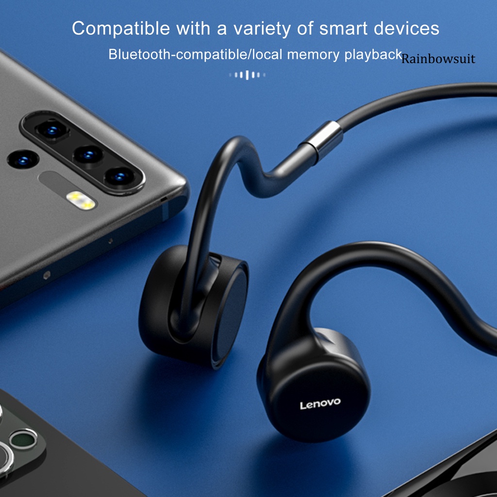 Tai Nghe Bluetooth 5.0 Không Dây Đeo Cổ Chống Nước IPX8 Chế Độ MP3 Lenovo X5