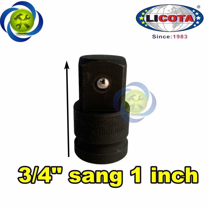 Đầu chuyển 3/4 sang 1 inch Licota AAD-P680 màu đen thép CR-MO