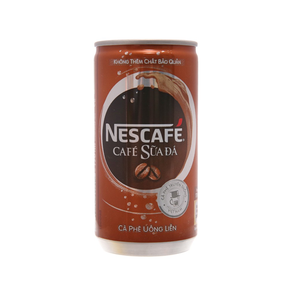 5 lon cà phê sữa đá NesCafé 170ml
