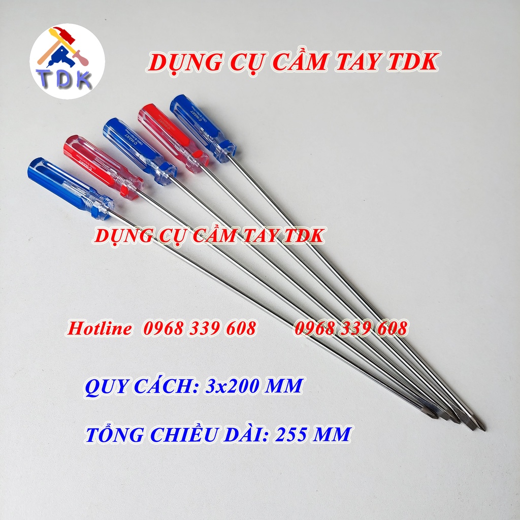 Tô vít mini dài 3x200mm, tuốc nơ vít 2 cạnh 4 cạnh C-MART