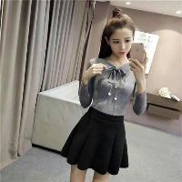 Áo len nơ ngọc cao câpơ