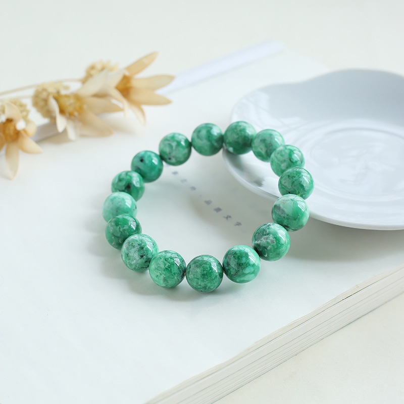Vòng Tay Chuỗi Hạt Đá Khoáng Ngọc Lam Tự Nhiên