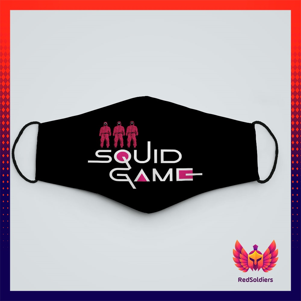 Khẩu Trang Chống Nắng Spuid Game 123 RedSoldier Chất Liệu Vải Mềm 2 Lớp Chống Nắng, Phòng Dịch Bệnh, Lọc Không Khí
