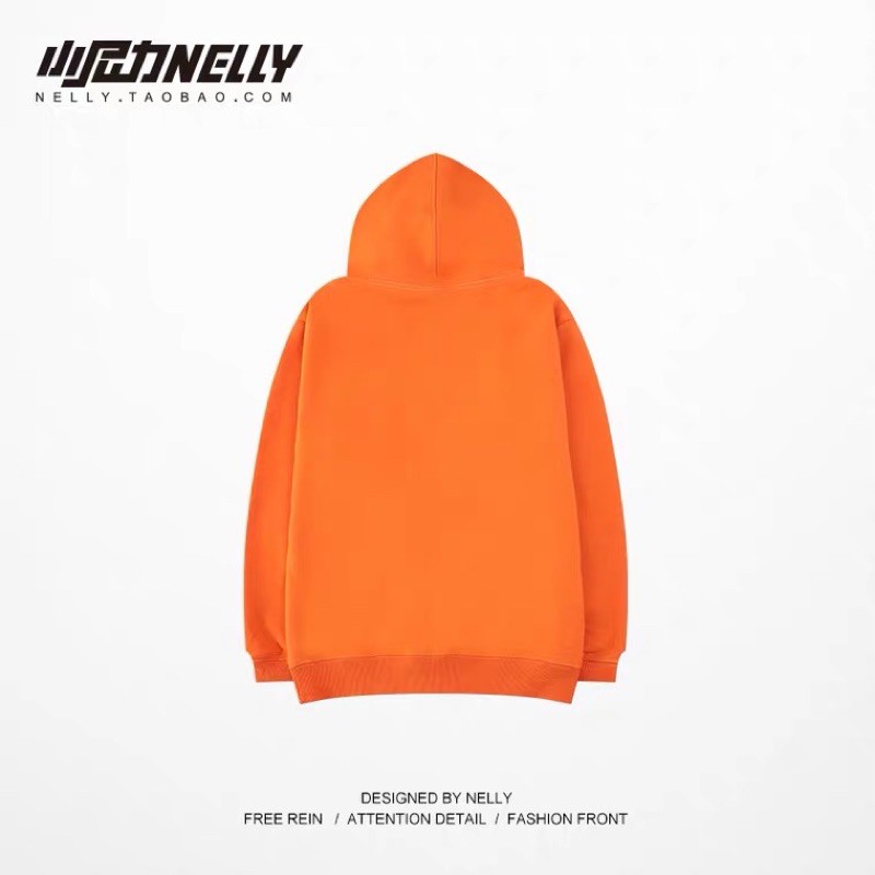 Áo Hoodie nỉ bông  Nelly Heybig dáng unisex form rộng NO SMOKING