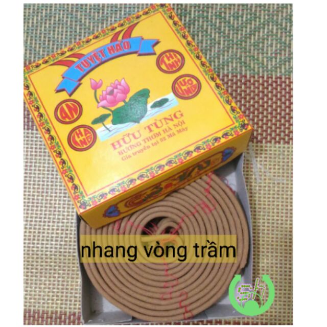 Nhang vòng trầm Hà Nội - Hiệu Hữu Tùng - 1 hộp