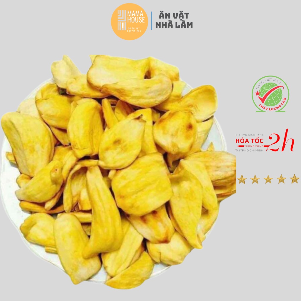 Mít Sấy Giòn Thơm Ngon Xuất Khẩu Loại 1 Cao Cấp Hu 200g - Đồ Ăn Vặt Nhà Làm